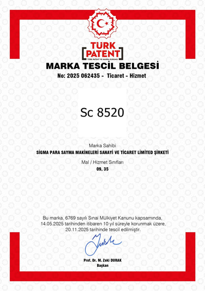 SC 8520 Para Sayma Makinesi