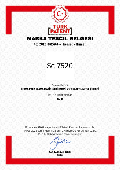 SC 7520 Para Sayma Makinesi