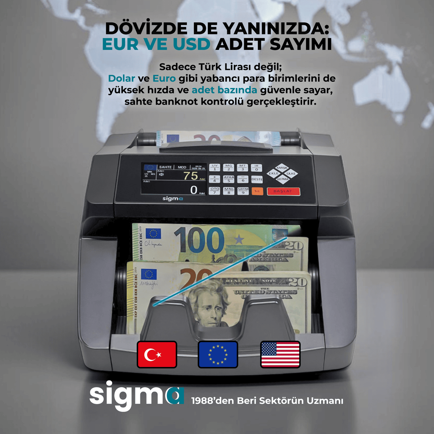 SC 7520 Para Sayma Makinesi