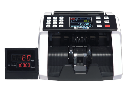 Sc8000 Lite, TL Karışık Sayım, Dolar ve Euro Adet Sayım Sahte Kontrollü Para Sayma Makinesi - Müşteri Ekranı Hediyeli