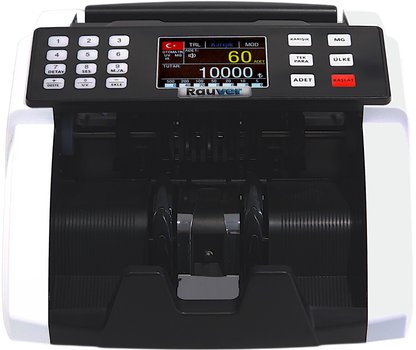 Sc8000 Lite, TL Karışık Sayım, Dolar ve Euro Adet Sayım Sahte Kontrollü Para Sayma Makinesi - Müşteri Ekranı Hediyeli