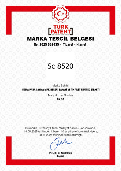 SC 8520 Para Sayma Makinesi