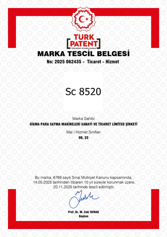 SC 8520 PRO Para Sayma Makinesi